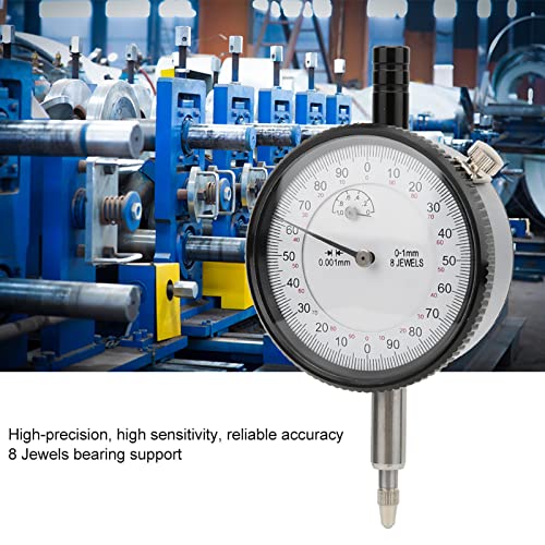 [Australia - AusPower] - 8 Jewels Shockproof Dial Gauge 0.001mm 0-1mm Gauge for Electronic Dial Gauge 