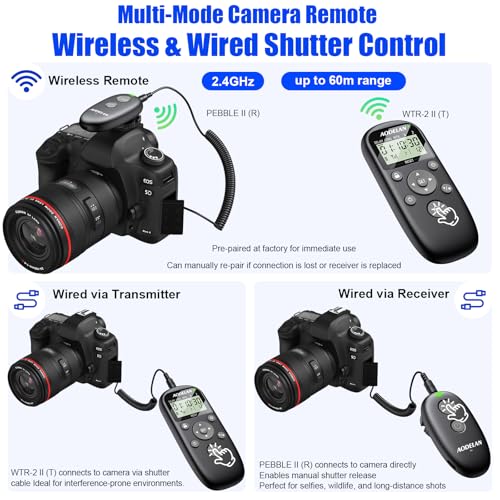 for Sony Camera Wireless Rechargeable Timer Shutter Release Remote Control for Sony