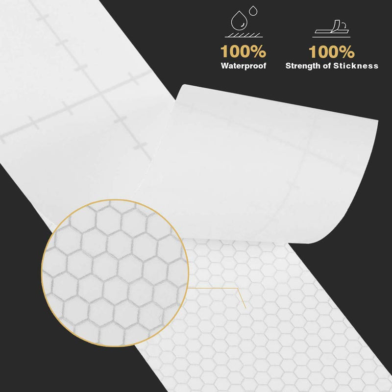 2" X 164FT DOT-C2 Reflective Tape, Waterproof Reflector Conspicuity Tape, Safety Sticker Strips for Trailers, Cars, Trucks, Warning Tape Automative Accessories Indoor-R6"*W6"