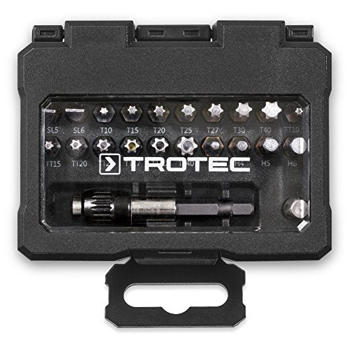 TROTEC PSCS Screwdriver Bit Driver Set 32 Piece Bits