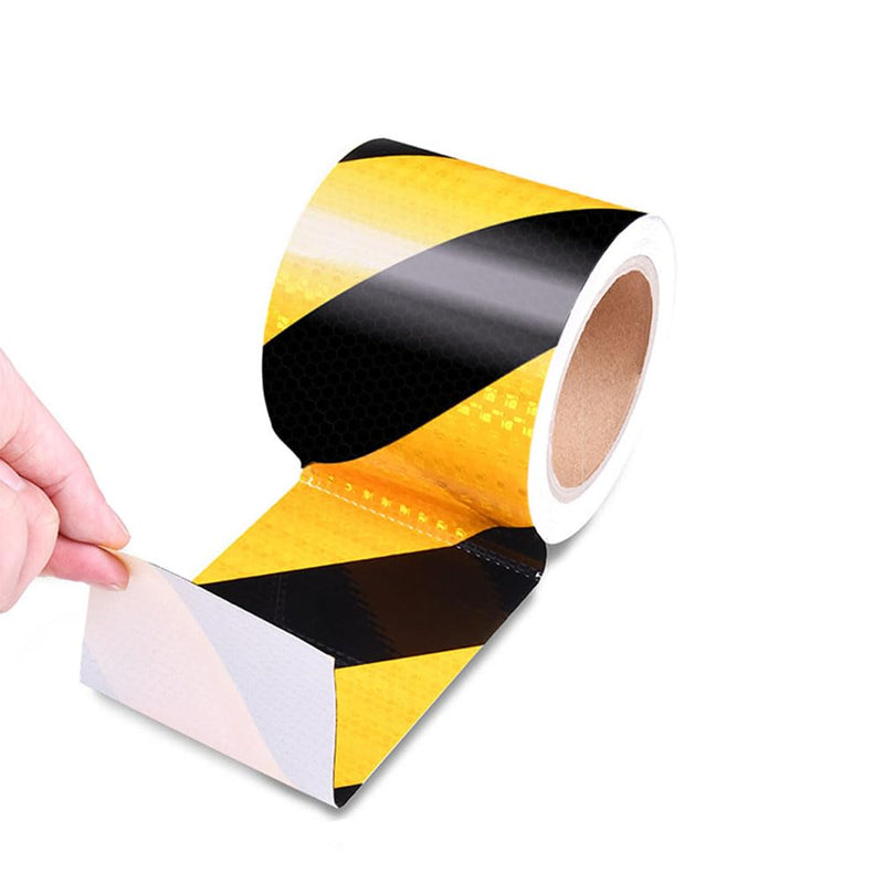 Reflective Tape - Outdoor Waterproof Black Safety Tape 2" X10' Reflective Stickers for Trailers, Vehicles & Boat