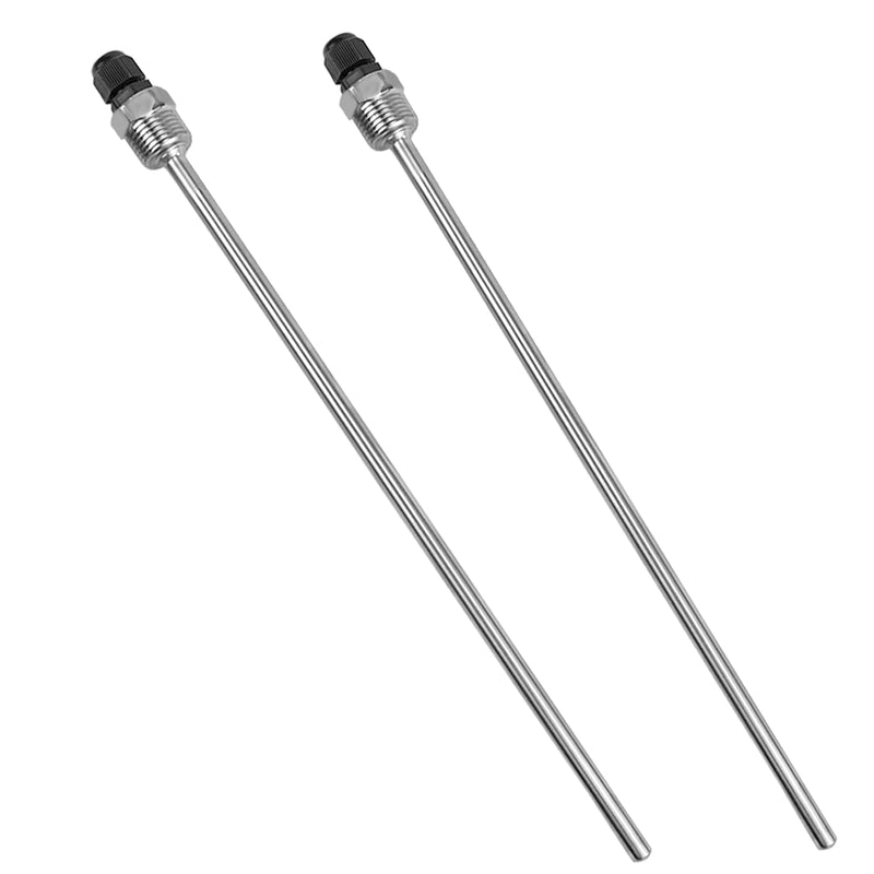 [Australia - AusPower] - FSWWSF Pack of 2 1/2 Inch Immersion Sleeves 300 mm Stainless Steel 304 Thread for Temperature Sensor Thermowell Diving Tube Protective Tube for Thermocouples Protective Tube for Temperature Sensor a 
