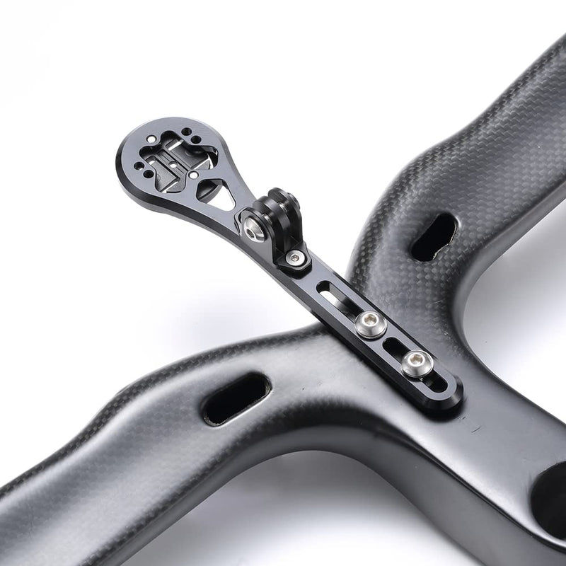 [Australia - AusPower] - Aero Integrated Handlebar Out Front Combo Mount for Garmin Edge Wahoo Elemnt Bryton Rider Stages Dash Hammerhead Campatible with Canyon CEP Cockpits and Wilier Filante Bar Handlebar for Canyon 