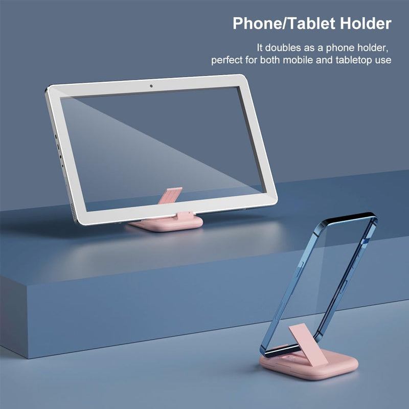 [Australia - AusPower] - USB-C to USB Adapter, USB C to Lighting Cable Box Contains Makeup Mirror/USB C Cable/Micro USB to USB C/USB A to USB C, Cell Phone OTG Adapters for iPhone 14/15, Google Pixel, Samsung Galaxy… Pink 