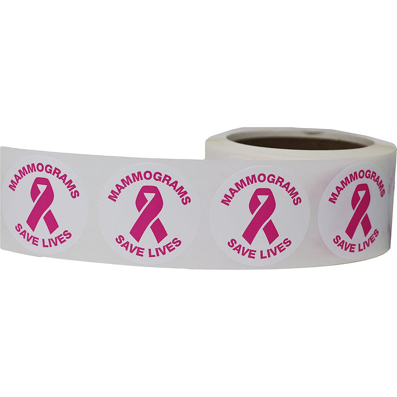 Mammograms Save Lives Medical Healthcare Diagnostic Labels 2 Inch 500 Total Stickers
