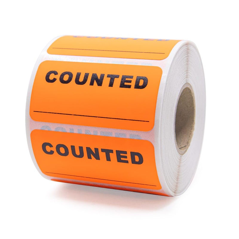 Counted Inventory Labels 2" x 1"