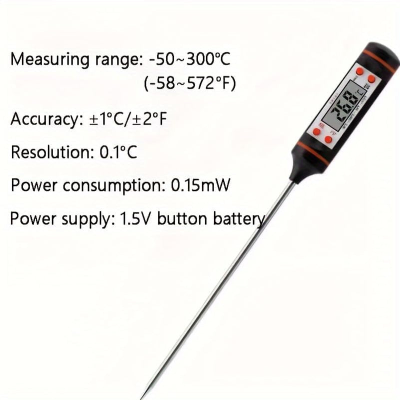 [Australia - AusPower] - Infrared Thermometer, Digital Laser Temperature Meter -37°F~1022°F (-32°C~550°C) IR Temperature Gun (Not for Humans) Ideal for Cooking, Frying, Kitchen, Barbecue, Meat, Sugar, Freezer Red-32°C~550°C 