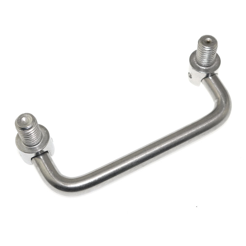 [Australia - AusPower] - 304 Stainless Steel U-Shaped Folding Metal Cabinet Handle Hole 90mm/3.5in Folding Handle Tool Box Handle 