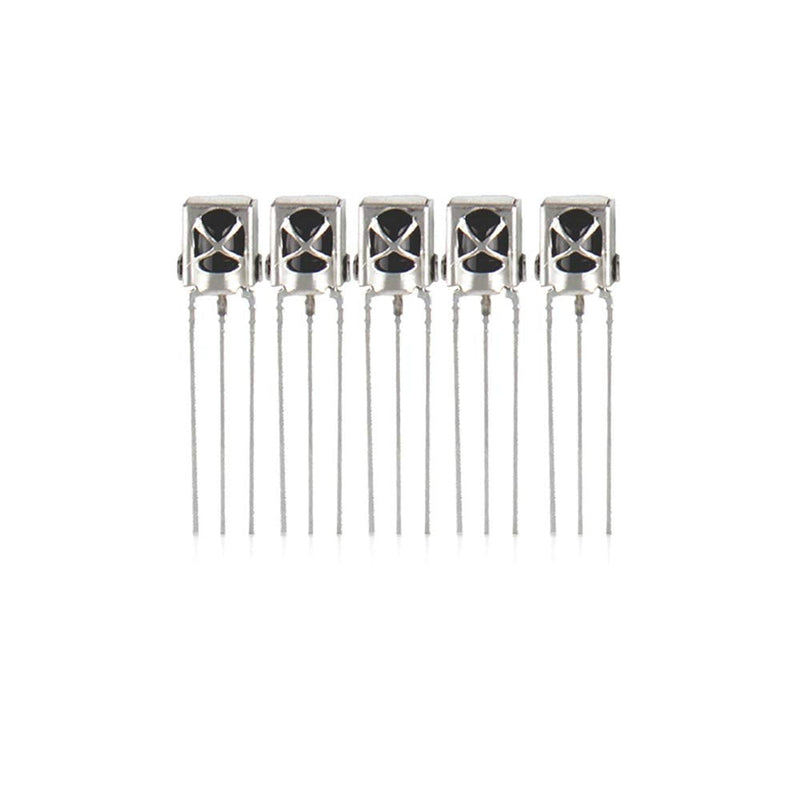 TL1838 VS1838B 1838 38Khz IR Infrared Receiver with Metal Housing Universal Receiver Pack of 10