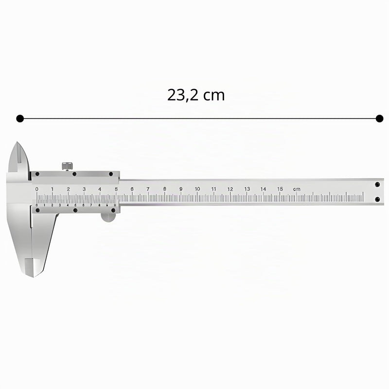 Retoo Vernier Calliper 150 mm Analogue Stainless Steel Locking Screw | 0.02 mm accuracy, for household and industrial use for versatile measurements
