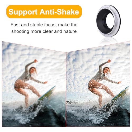 Lens Mount Adapter for M42 SLR Lenses to for Fuji GFX Series Lens Converter, Cameras Manual Focus Converter Control Ring