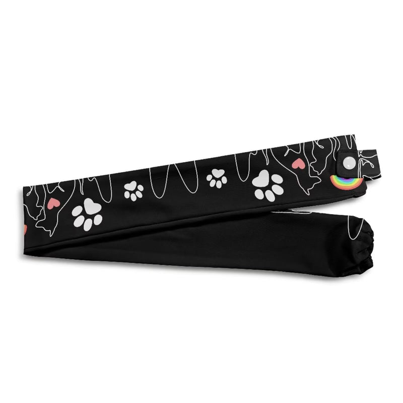 [Australia - AusPower] - Nurses Week Gifts Black Stethoscope Cover Dog Paw Print Stethoscope Sleeve 2 Pack Stethoscope Protective Cover Cute Stethoscope Cover Sleeve Nurse Gifts for Women Dog Paw Print Black 