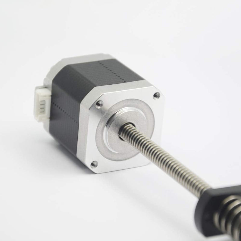 Iverntech NEMA 17 Stepper Motor with Integrated 2mm Lead 240mm T8 Lead Screw for UV Resin 3D Printers Z Axis or CNC Machine 240-Tr8X2
