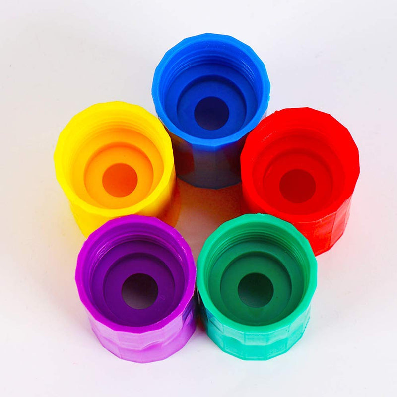 [Australia - AusPower] - Tornado Bottle Connectors Cyclone, Plastic Tornado Connector Vortex Bottle Connectors for Students Scientific Experiment and Test (5 Pcs) 