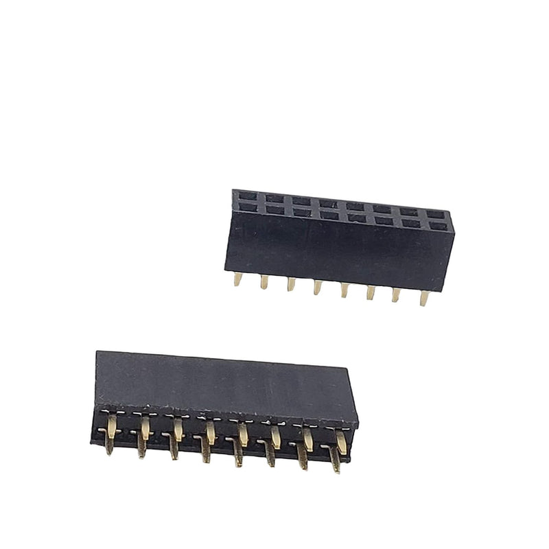 [Australia - AusPower] - 2x8Pin Female Pin Headers 2.54mm Double Rows Row Female PCB Header Connector Female DIP Straight Pin Header Socket 35PCS 2x8Pin 