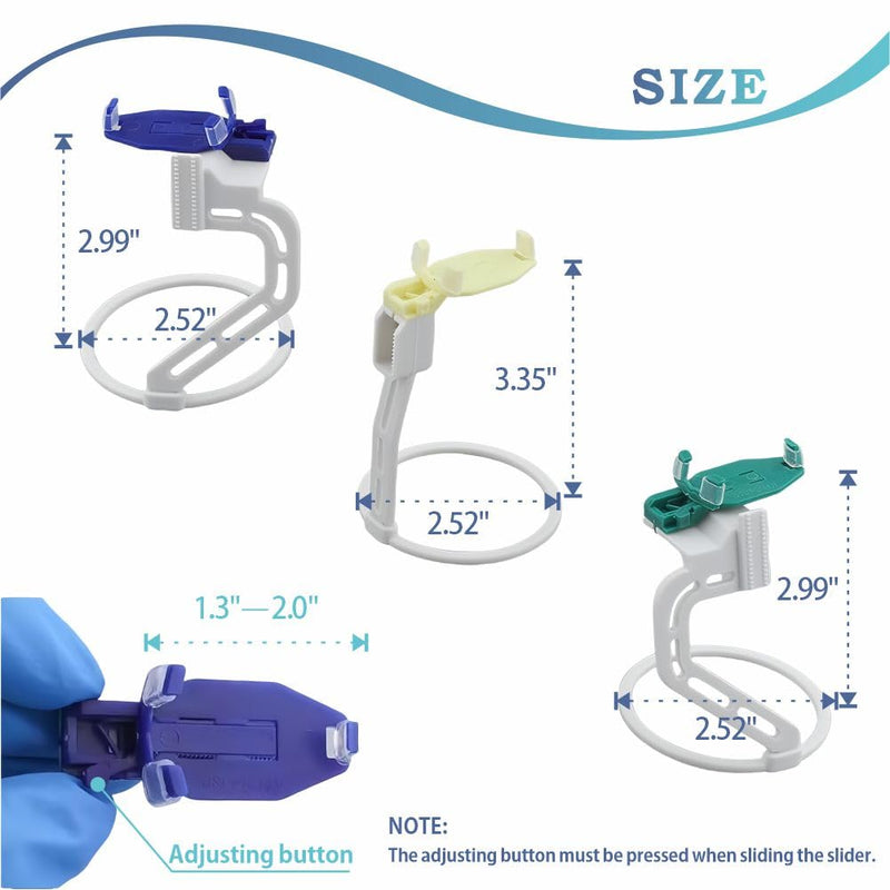 [Australia - AusPower] - Dental Digital Sensor Positioner Holder - X-Ray Images Transducer Locator Rack, Adjustable, 3 Pcs 
