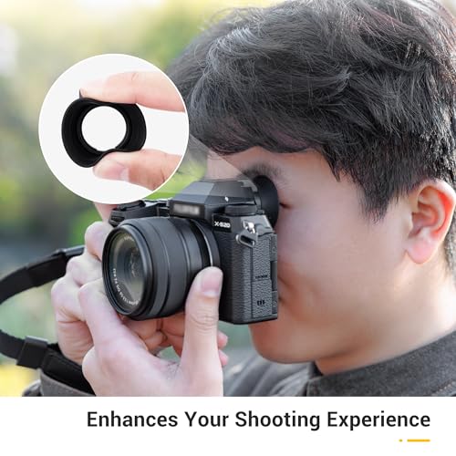 JJC Eyecup Eyepiece Viewfinder for Fuji X-S20 X-S10 X-T200 XS20 XS10 XT200 Fuji X-S20,X-S10,X-T200 Eyecup Black