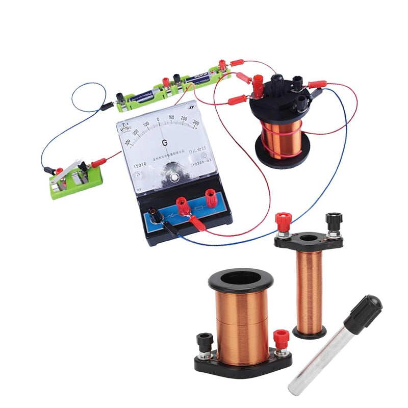 Joyzan Electromagnetic Induction Coil Demonstration Gauge Induction Coil | secondary coil soft iron core physics transformer study laboratory lenzsche law experiment pvc brass primary coil