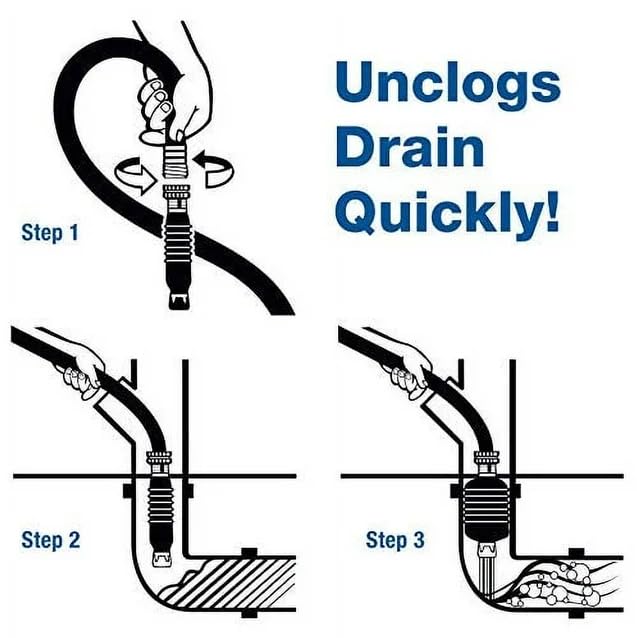 Drain King Dk-Combo-Pack Easy To Use Unclogging Kit, .75 to 4 Inch