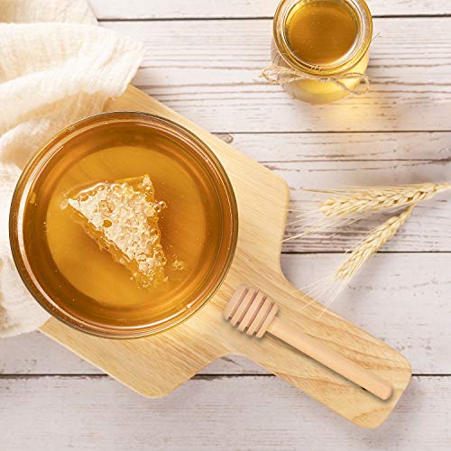 150 PCS Wooden Honey Dipper Sticks, 3In Honey Sticks Mini Honeycomb Sticks