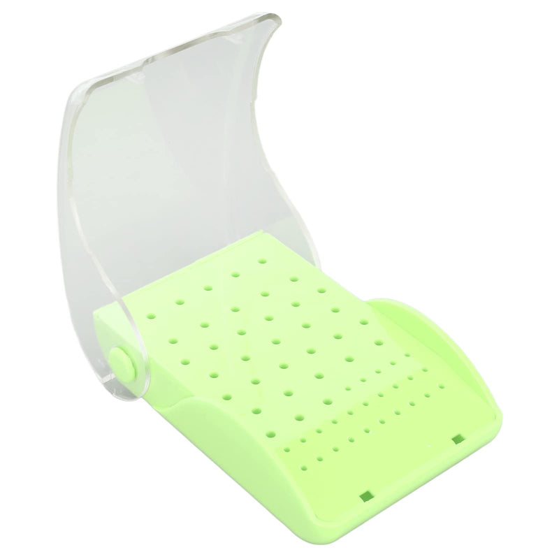 [Australia - AusPower] - Bur Autoclavable Case Organizer, 60 Hole Burs Holder with Cover Case, Burs Holder Burs Drill, Organizer Box Dentist Tool for Hospital (Green) Green 