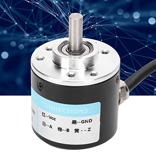DC5-24V Incremental Optical Rotary Encoder Solid Shaft ABZ 3‑Phase Motion Controls Component 30KHZ 1000B/1024B (1024Z)
