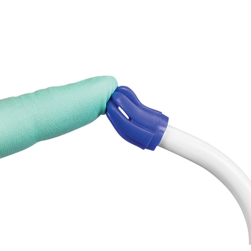 [Australia - AusPower] - Blue Tip Total-Comfort Soft Tip Aspirators, Disposable Saliva Ejectors, White Tube, Pack of 100 
