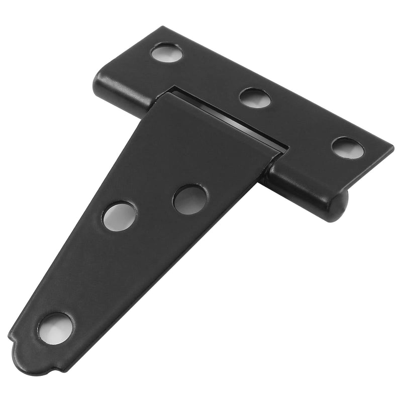 [Australia - AusPower] - 6Pack 2 Inch Black T-Strap Shed Hinge,Barn Door Hinges Heavy Duty Gate Strap Hinge T Hinges for Barn Door, Shed or Wooden Fences 2 Inch-6Pack 