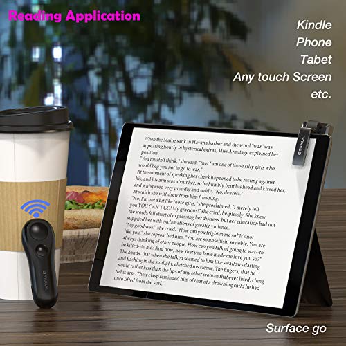 SK SYUKUYU RF Remote Control Page Turner for Kindle (Black and Light Brown)