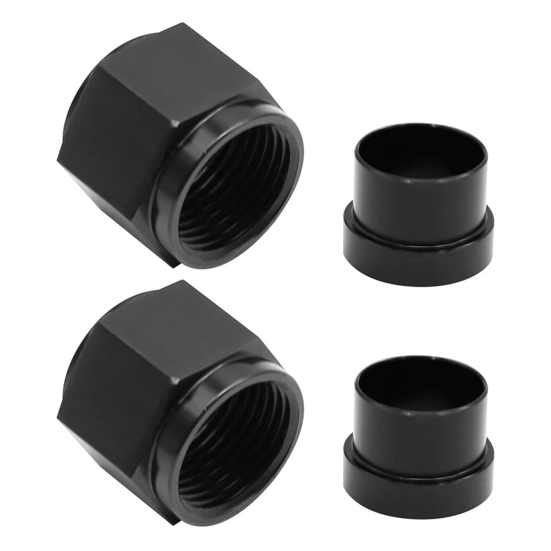 [Australia - AusPower] - 10AN 5/8'' Sleeve Fitting and Female Hardline Tube Nut for OD Aluminum Tubing (2 Pcs) 