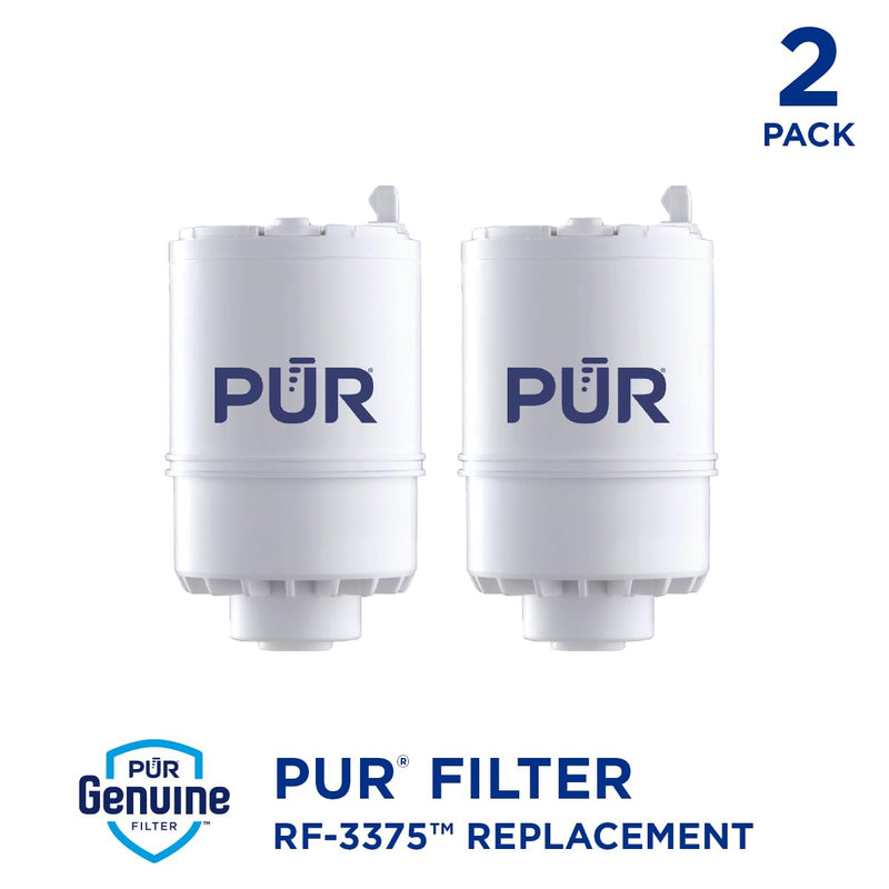 [Australia - AusPower] - PUR Faucet Mount Replacement Filter 2-Pack, Genuine PUR Filter, 2-in-1 Powerful Filtration, Includes Lead Removal, 6-Month Value, White (RF33752) 2 Pack 