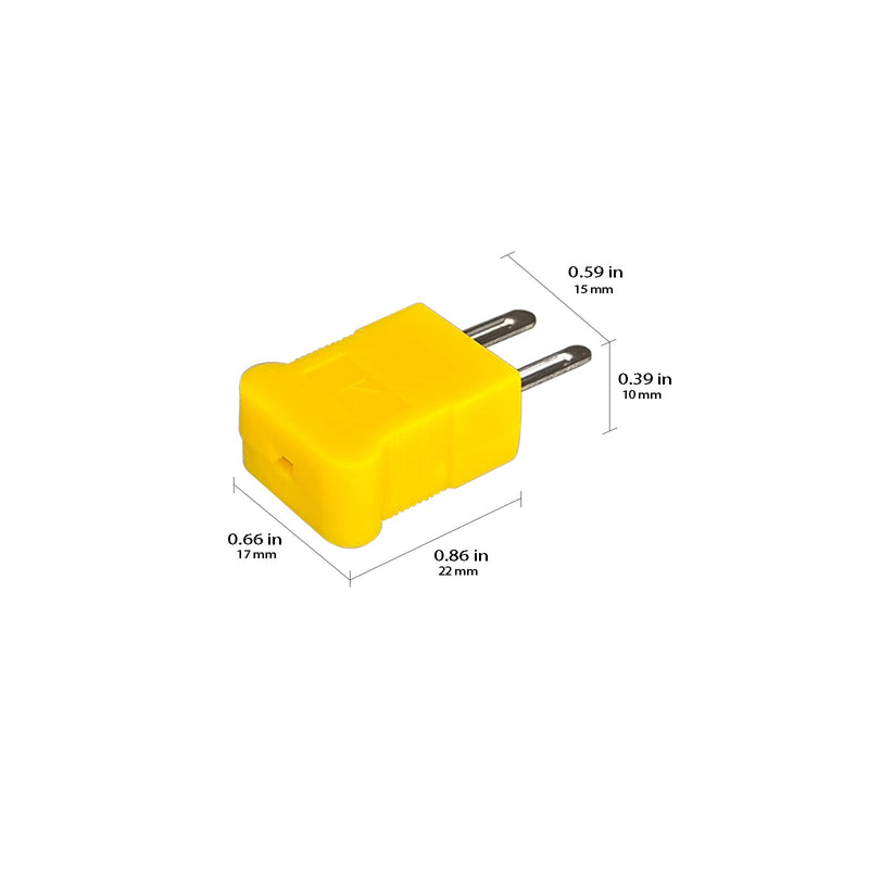 [Australia - AusPower] - K Type Mini-Connector Thermocouple Temperature Probe Sensor K Type Thermocouple Wire Temperature Sensing Line Measure Range -40 to 400 Celsius, Compatible with TM902C/ TES1310 (6 Meter) 6 Meter 
