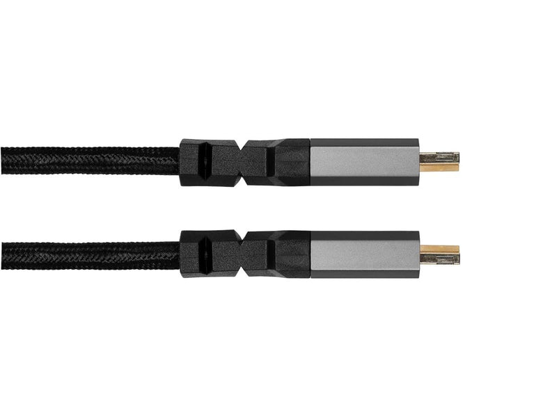 Monoprice 8K Certified Ultra High Speed HDMI Cable - 15 Feet - Black | Braided - HDMI 2.1, 8K@60Hz, 4k@120Hz, 48Gbps, HDR, VRR, CL3 in-Wall Rated