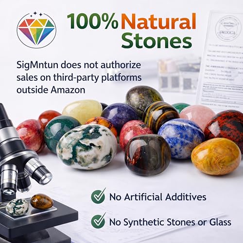 Super Large Polished Gobi Agate Healing Crystal Stone – 1 Pc 1.2" Worry Stone for Anxiety, Pocket Palm Gemstone, Handpicked Natural Tumbled Rock for Meditation, Reiki, Chakra, Home Decor 1.2" - 1 Pack