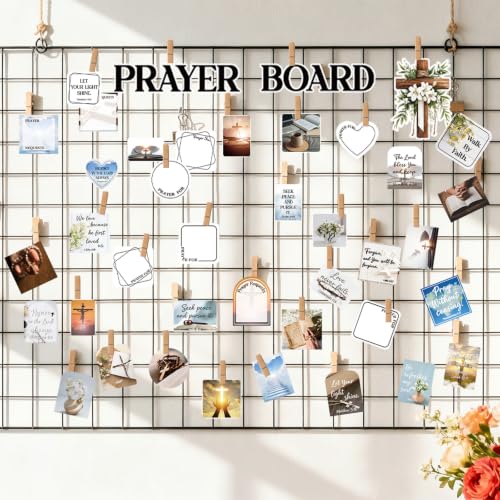 Christian Prayer Board Supplies - 113 Pcs White Bible Verse Kit