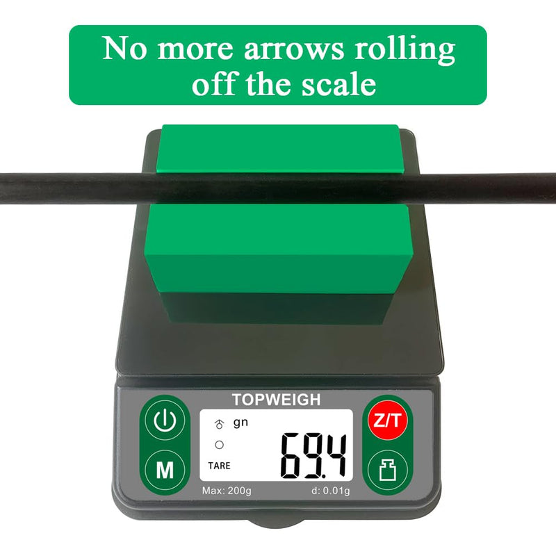 [Australia - AusPower] - Arrow Scale with Arrow Holder, Arrow Grain Scale, Easy to Read, 3086 Grains x 0.1gn, 200 Grams by 0.01g, Large Backlight Display, 6 Weighing Units, Included Calibration Weight, Batteries 