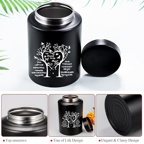Gredstar Tree of Life Cremation Urn for Human Ashes, Heart Tree Design 140lbs Black-Heart Shaped Tree