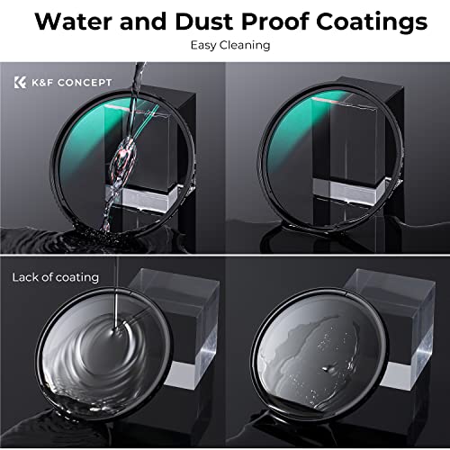 K&F CONCEPT 52mm Black Diffusion 1/4 Filter Mist Cinematic Effect Filter