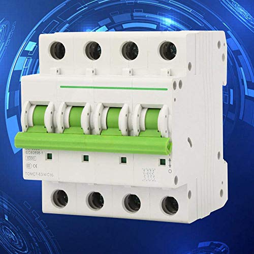 [Australia - AusPower] - TOMC7-63 4P C-Type 6KA Circuit Breaker Leak Protection Air Switch 380V / 415V AC, #-03. 16A 