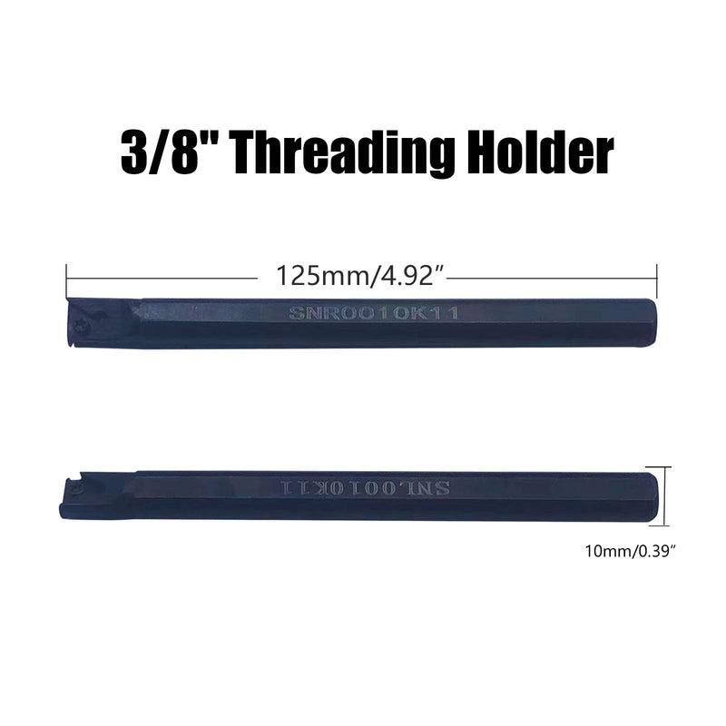 [Australia - AusPower] - 24pcs Rotary Thread Tool Female Thread Tool Holder SNL0010K11 SNR0010K11 Thread Inserts 11ER AG60 11IR AG60 Thread Cutting Inserts for Drill Rod Holder 