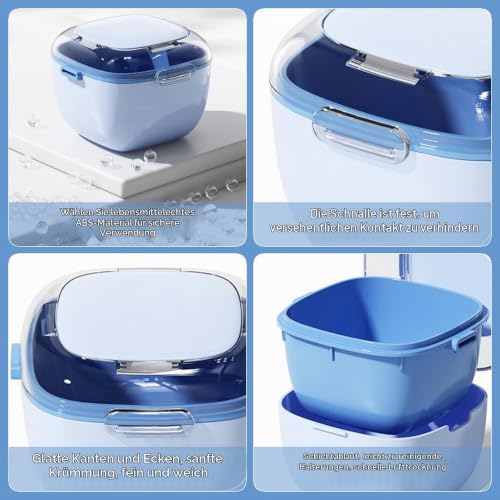 Braces box, denture box, denture box | Easy to clean, filterable, large capacity Pink Light Blue