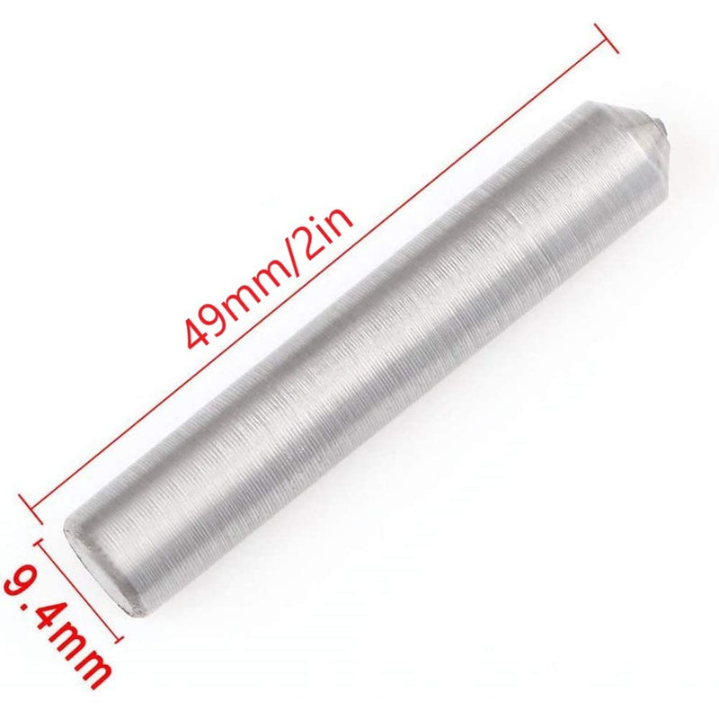 [Australia - AusPower] - Trolleyshop 1pc Silver 9.4 x 49mm/3/8" x 2" (D 3/8-Inch x H 2-Inch) Round Diamond Pen Dresser Grinder Shank Grinding Wheel Single Point Abrasive Tool 9.4 x 53mm / 3/8" x 2"(DH) 