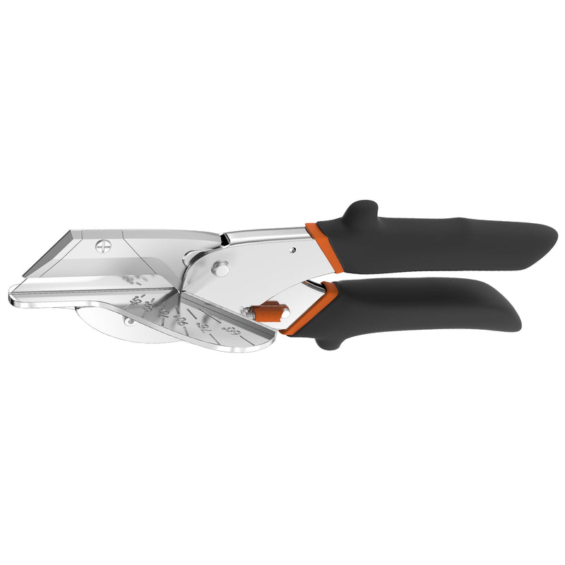 [Australia - AusPower] - GARTOL Multi-Angle Miter Shear Cutter with 10 Extra Blades, 45-135 Degree Adjustable Scissors for Wood Trim, Quarter Round and Crafting 