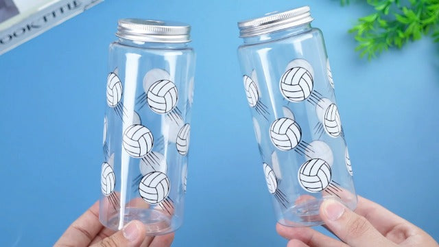 Skylety 20 Set Volleyball Party Favors 20 Pcs 13.5 oz Plastic Reusable Tumbler Cups with Lid and Straw 20 Pcs Bracelets for Volleyball Team Gifts Birthday School Sports Party Reward Gifts(Black) Black