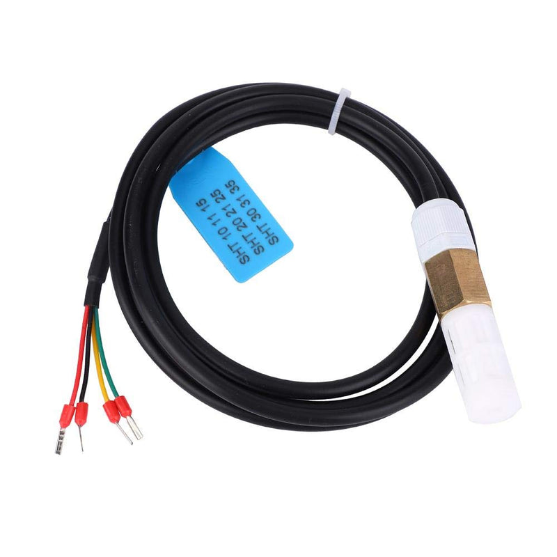 [Australia - AusPower] - FS400-SHT3X Temperature Humidity Sensor, Digital Temperature Humidity Sensor Copper Industrial Automation Plastic Housing for Soil () 