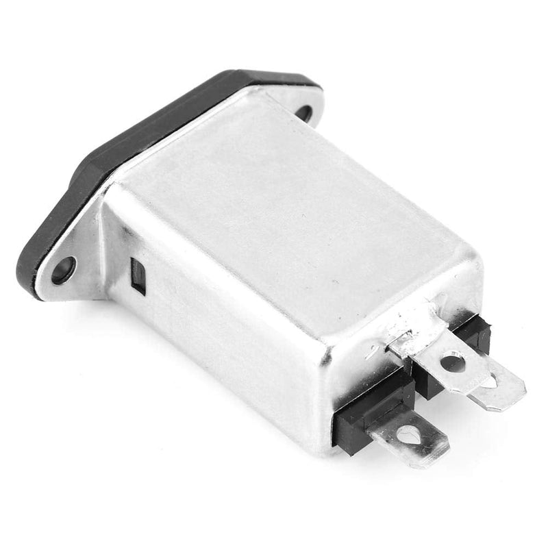 EMI Performance Filter, AC 115V-250V Mains Filter Single Phase Filter | High Quality Filter IEC-320 C14 Plug Socket Electronic Components 10A CW1D-10A-T 50/60Hz Electromagnetic Interference Filter