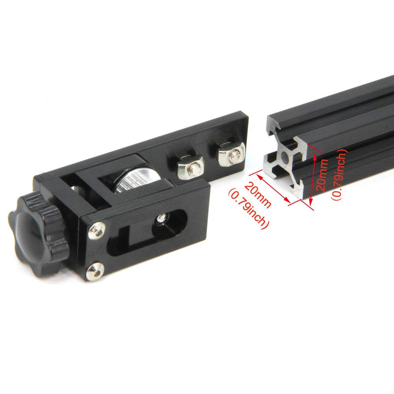 [Australia - AusPower] - Zeberoxyz Upgrade 2020 Profile X-axis+4020 Profile Y-axis Synchronous Belt Stretch Straighten Tensioner for Ender-3 Aluminum Profile 3D Printer Parts (X2020+Y4020) 