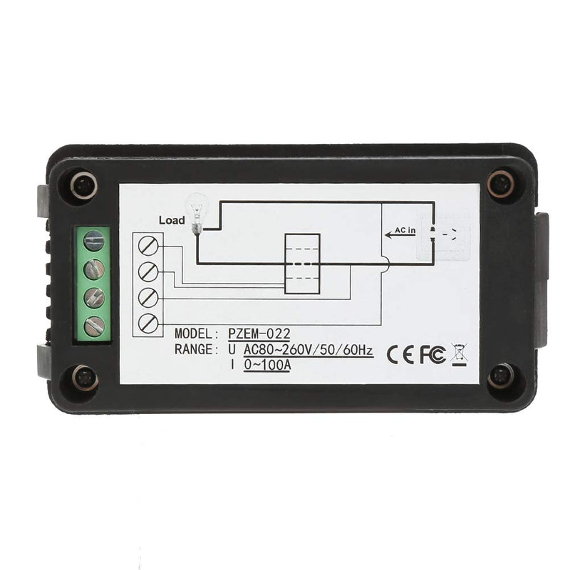 [Australia - AusPower] - PZEM to 022 Power Meter with Features for Energy Measurement, Overload Alarm and Power Threshold, LCD Display for Home Use 