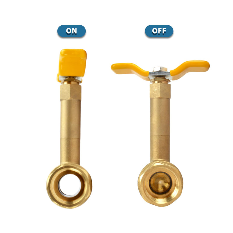 Brass Long Bonnet Ball Valve, Lead-Free, NPT Thread Connection (3/4-Inch) 0.75 Inch