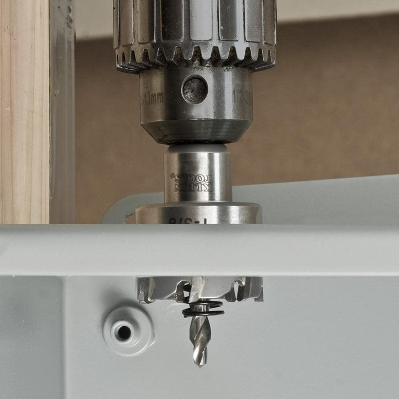 [Australia - AusPower] - Klein Tools 31852 Heavy Duty Hole Cutter, 7/8-Inch Carbide Hole Cutter Cuts Stainless Steel, Mild Steel, Iron, Copper, Brass 7/8" (2.2 cm) 
